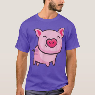 Gewoon liefhebbers van paardenpest met liefdesroze t-shirt
