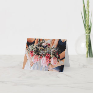 Gewoon lieve pioenrozen bruiloft douche cadeau Kaa Kaart