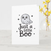 Gewoon Little Boo Grappig Ontwerp Kaart (Gele Bloem)
