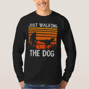 Gewoon lopen de hond - T Rex Dinosaur Bigfoot Vint T-shirt