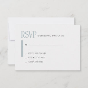 Gewoon Love Blue RSVP Kaartje