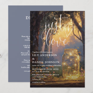 Gewoon Love Forest Mason Jar All In One Trouwfeest Kaart