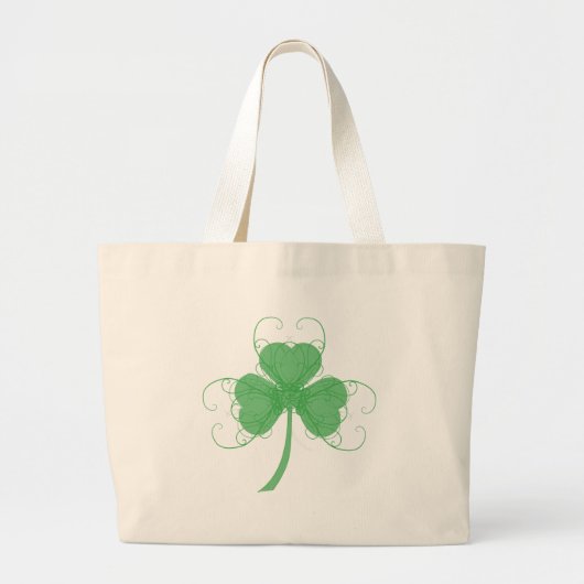 Gewoon, maar Fancy producten van shamrock Grote Tote Bag (Voorkant)