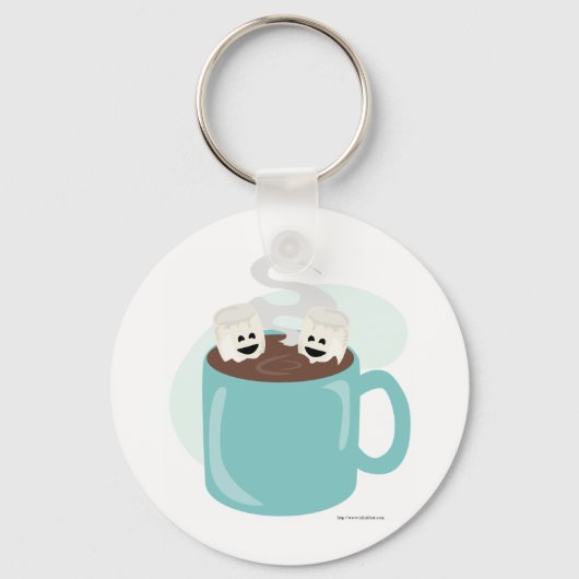 Gewoon Marshmellows in Chocolade Sleutelhanger (Voorkant)