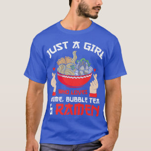 Gewoon meisje anime, borrelthee en ramen Anime Mer T-shirt