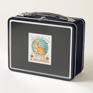 Gewoon Meisje Dat Van Corgi Halloween Pompoenen Vl