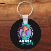 Gewoon meisje houdt van Anime Sketching Ramen Mang Sleutelhanger (Voorkant)