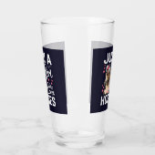 Gewoon meisje houdt van paarden glas (Links)