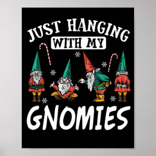 Gewoon met m'n Gnomen... grappige kerstgeweer. Poster