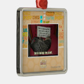 Gewoon mijn deel doen. metalen ornament (Rechts)