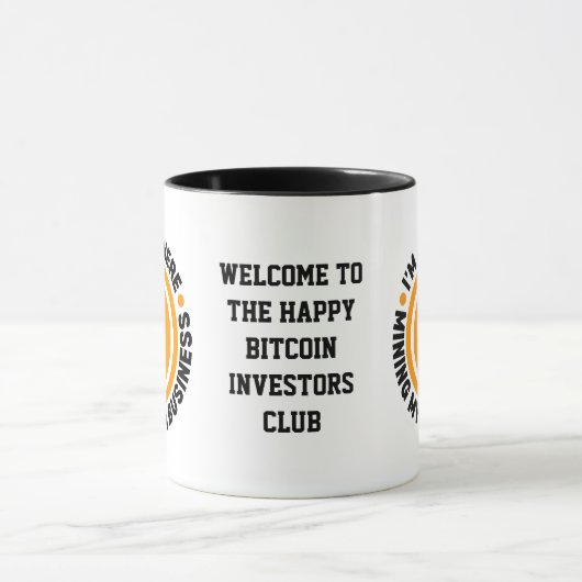 GEWOON MIJN EIGEN ZAKELIJKE LEUKE Bitcoin MINEN Mok (Midden)