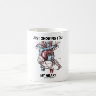 Gewoon Mijn Hart Laten Zien (Anatomisch Hart) Koffiemok