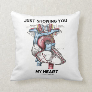 Gewoon mijn hart tonen (anatomisch hart) kussen