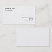 Gewoon minimalistisch professioneel klassieker visitekaartje (Voorkant / Achterkant)