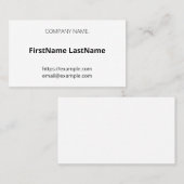 Gewoon, minimalistisch Visitekaartje (Voorkant / Achterkant)