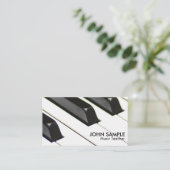 Gewoon muziekdocent - Eenvoudig Visitekaartje (Staand voorkant)