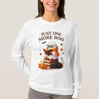Gewoon nog één Boek Boek Liefhebber Geest Hallowee T-shirt