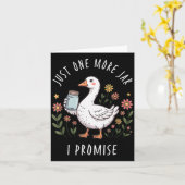 Gewoon Nog Een Pot Funny Goose Inblikken Kaart (Gele Bloem)
