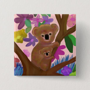 Gewoon om je heen vierkante button 5,1 cm