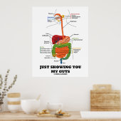 Gewoon om je mijn ingewanden te tonen (Humor van h Poster (Keuken)