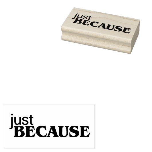 Gewoon Omdat 7 Rubberstempel (Gestempeld)