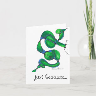 Gewoon omdat, als je aan je denkt, Abstracte kunst Kaart