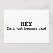 Gewoon omdat het een grappig briefkaart is (Voorkant)