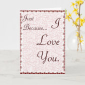 Gewoon omdat ik van je hou kaart (Gele Bloem)