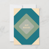 Gewoon omdat Notecards in Blauw Bedankkaart (Voorkant)