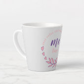 Gewoon ontspannen en een goede me-time cirkel cita latte mok (Linkerhoek)