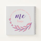 Gewoon ontspannen en een goede me-time cirkel cita notitieboek (Achterkant)