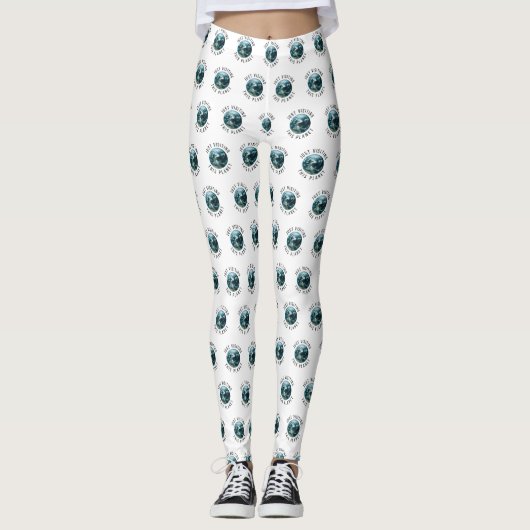 Gewoon op bezoek bij deze planeet leggings (Voorkant)