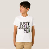 Gewoon opstaan t-shirt (Voorkant volledig)