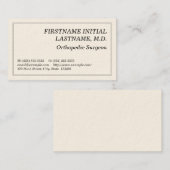 Gewoon orthopedisch chirurg Visitekaartje (Voorkant / Achterkant)