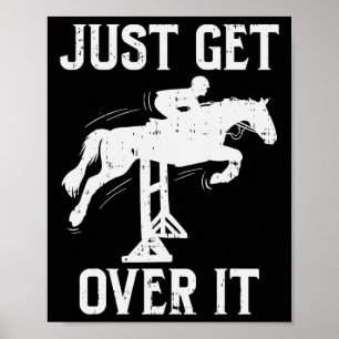 Gewoon over het paard Show paardrijden Eques Poster