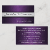 Gewoon Paars modern professioneel Visitekaartje (Voorkant / Achterkant)