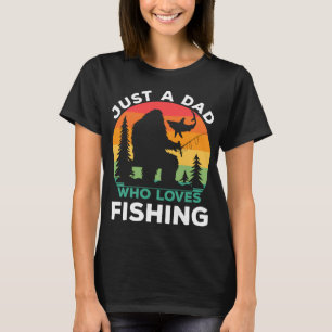 Gewoon papa die van vissen houdt Bigfoot Visser Va T-shirt