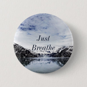 "Gewoon pauze." Inpiratoire prijsopgave Ronde Button 5,7 Cm