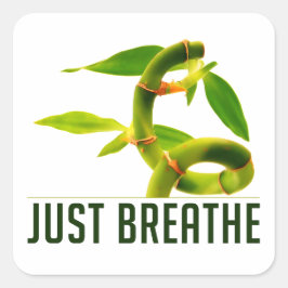 Gewoon pauze vierkante sticker