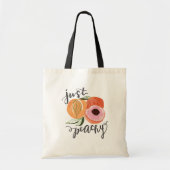 Gewoon Peachy Canvas tas (Voorkant)