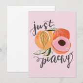 Gewoon Peachy - Dank je wel Bedankkaart (Voorkant / Achterkant)