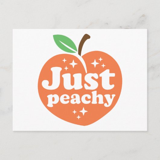 Gewoon Peachy Feestdagenkaart (Voorkant)