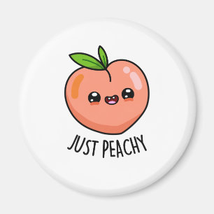 Gewoon Peachy Funny Peach Pun Magneet
