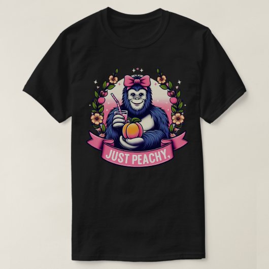 Gewoon Peachy Funny Vrouwen Zomer Fruit 1 T-shirt (Design voorkant)