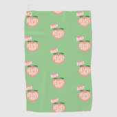 Gewoon Peachy Golfhanddoek (Voorkant)