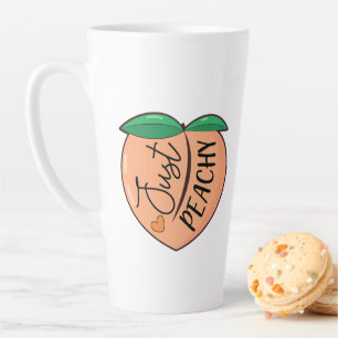 Gewoon peachy grappig latte mok