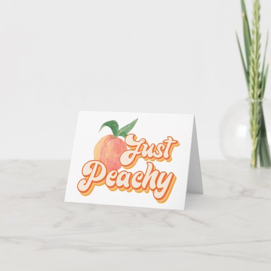 Gewoon Peachy Kaart (Voorkant)