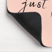 Gewoon Peachy | Modern minimalistisch geluid Muismat (Hoek)