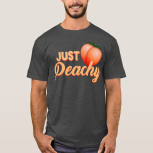 Gewoon Peachy Retro 70s Georgia Summer Fruit Hippi T-shirt