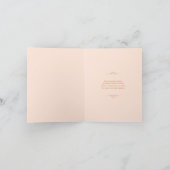 Gewoon Peachy Retro Afstuderen Bedankkaart (Binnen)